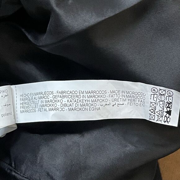 Zara Coat Women S Black Gold Double Breasted Buttons Old Money Preppy Military - Picture 7 of 7